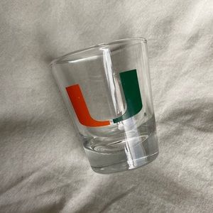 Vintage “The U” University of Miami Collegiate Shot Glass